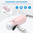 thumbnail image 4 of Personal Alarm for Women, 130dB Loud Safety Alarm with LED Flashlight Rechargeable Safety Alarm Keychain for Woman Kids Students Girls Elderly Pink, 4 of 9