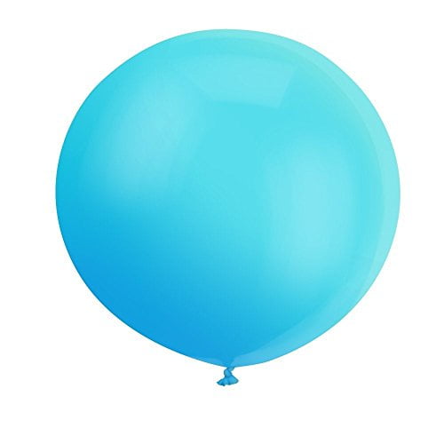 36 Inch Giant Latex Balloon Pearlescent Blue (Premium Helium Quality) Pkg/6 by ZiYan