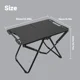 thumbnail image 1 of Mesa plegable portátil para acampar, mesa de picnic plegable multifuncional para exteriores, borde hueco, artículo colgante, senderismo, barbacoa, 1 of 4