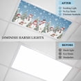 thumbnail image 4 of Blue Christmas Fluorescent Light Covers, Snowman Xmas Tree Snowflake Winter Magnetic Light Covers for Ceiling Lights, Fluorescent Ceiling Shade Filters for Classroom Bedroom Office 4x2Ft x 1PCS, 4 of 8