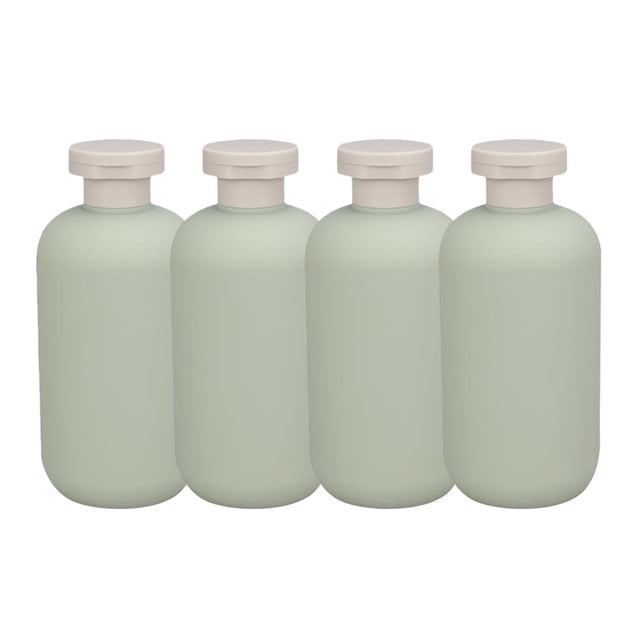 4 botellas de champú y acondicionador, dispensador de jabón, para baño, viajes, vacías, 300 ml