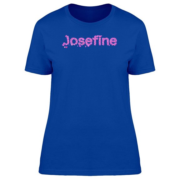 Josefine Cool Pink Heart Name Tee Women's -Image by Shutterstock