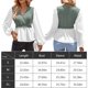 thumbnail image 2 of Camisa Patchwork Casual Blusas Color Sólido Mujer Estilo Elegante Moda Traje De Vacaciones Ygjytge Verde T M para Mujer, 2 of 9