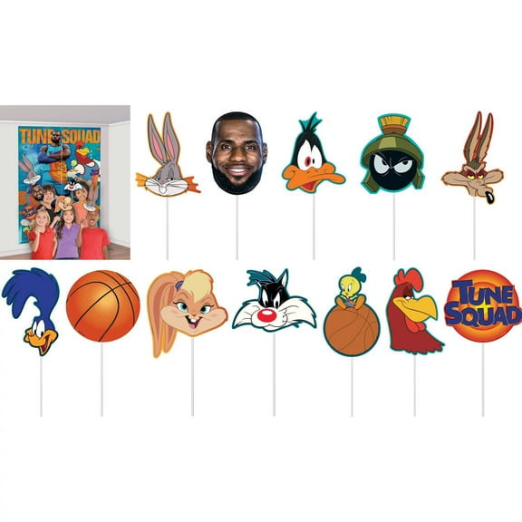 Amscan Brand Space Jam 'A New Legacy' Scene Setter with Photo Props (16pcs)