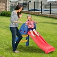 thumbnail image 3 of Gymax 2 Step Children Folding Slide Plastic Fun Toy Up-down For Kids Indoor & Outdoor, 3 of 10