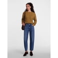 thumbnail image 3 of Scenario Women's Crewneck Cable Knit Mid-weight Sweater, Sizes XS-XXXL, 3 of 6