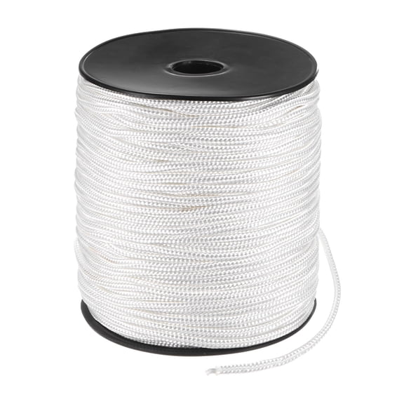 Cuerda de arranque de retroceso Uxcell 6mm 100m Cuerda de nylon para motosierra Blanca