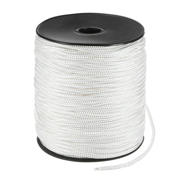 Cuerda de arranque de retroceso Uxcell 6mm 100m Cuerda de nylon para motosierra Blanca