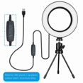 thumbnail image 5 of 6in LED 12000K Ring Light Kit Dimmable For Makeup Phone Camera Selfie With Stand, 5 of 5