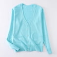 thumbnail image 6 of TARIENDY Girls Cardigan Sweaters Years 5-17,Cotton Long Sleeve School Uniform Sweater,Button Down V Neck Cardigans,Spring Fall Casual Outerwear Sky Blue 11 Years, 6 of 8