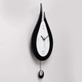 thumbnail image 2 of Wall Clock Battery Operated Silent Non-Ticking Wall Clocks,Water Droplet Design Acrylic Swing Wall Clock for Indoor Kitchen, 2 of 5