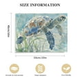 thumbnail image 2 of HENGT Ocean Wall Decor Blue Turtle Canvas Art Sea Pictures Coastal Print Painting Nautical Artwork For Home Office Ready to Hang, 2 of 5