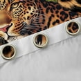 thumbnail image 4 of jejeloiu Safari Animal Cheetah Black Out Curtains,Chic Leopard Pattern Curtains Pack of 2 (42x63 Each),Pink Flower Floral Bedroom Curtains For Kids,Breathable Home Decor, 4 of 6