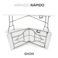 thumbnail image 4 of Mesas Plegables de Plastico Duralife Tipo Portafolio 180 cm Set de 5 Piezas, 4 of 4