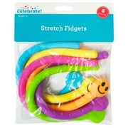 Multicolor Smiley Stretch Fidgets, 6 Count, by Way To Celebrate