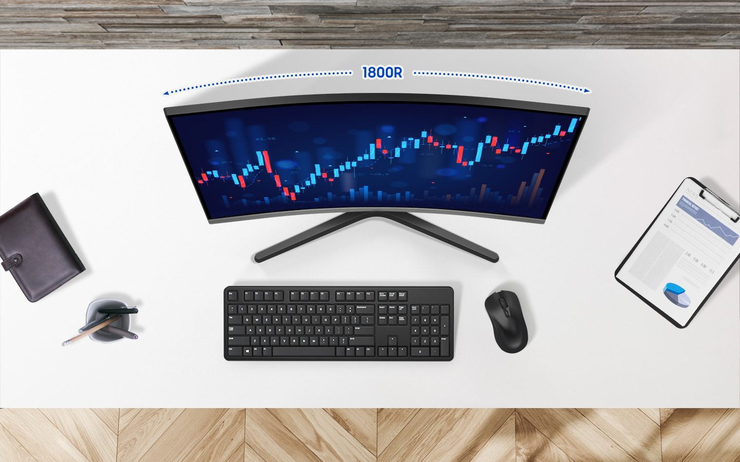 Samsung 32-Inch Essential S3 FHD 100Hz Curved Monitor - LS32D39CGANXZA