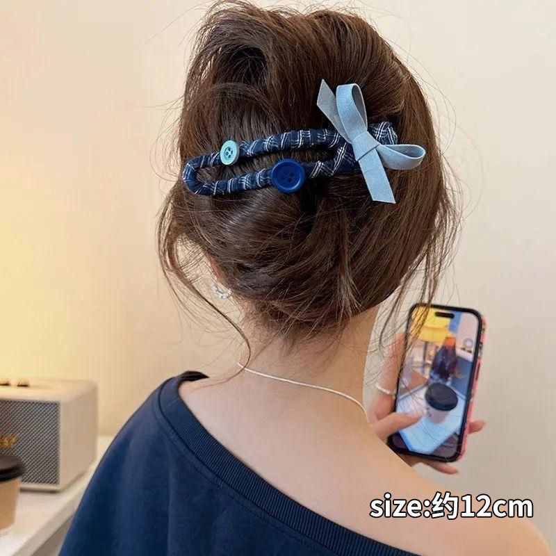 EKE Women’s Hair Clip Vintage Retro Back-Wear Elegant Hair Accessory with Fashion Texture