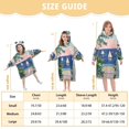 thumbnail image 4 of FORMRS Wearable Blanket Hoodie with Sleeves for Kids Cozy Flannel Sweatshirt, Colorful Seaside, 4 of 7