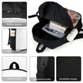 thumbnail image 4 of 17 Inch Casual Shoulder Bookbag, One Direction Backpack Knapsack Travel Bag Outdoor Hiking, 4 of 8
