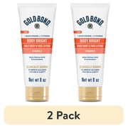 (2 pack) Gold Bond Body Bright Daily Body and Face Lotion With Vitamin C, 8 oz.