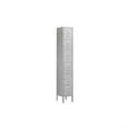 thumbnail image 2 of 12" Wide Six Tier Box Style Standard Metal Locker - 1 Wide - 6 Feet High - 12 Inches Deep - Gray - Assembled, 2 of 4