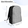 thumbnail image 4 of Haiem GlitterSilver Backpack - Stylish and Durable 15-inch Laptop Backpack with Waterproof Oxford Fabric, 4 of 8