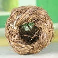 thumbnail image 4 of SPRING PARK Rabbit Grass House Natural Hand Woven Seagrass Play Bed Hideaway Hut Toy for Bunny Hamster Guinea Pig Chinchilla Ferret, 4 of 6