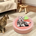 thumbnail image 2 of Cama de cartón para gatos, almohadilla rascadora redonda para gatos, gruesa, protectora de muebles, gato Estilo A, 2 of 8