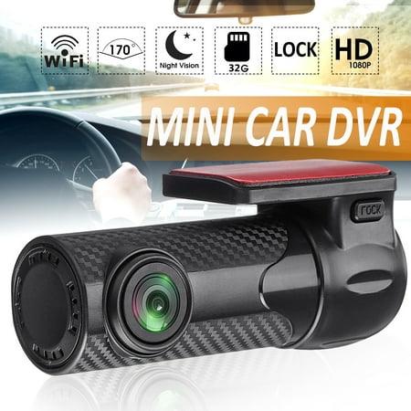 Full HD 1080P Mini 170° 360 Rotation Car DVR Dash Camera Wifi Night Vision Hidden Recorder Cam G-sensor App (Best Iphone Dash Cam App 2019)