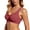 Brick Red, variant on Women's Wireless Push Up Bra Adjustable Seamless Comfort Wireless Bralettes Medium Support Workout Yoga Bra Grey, Size 46