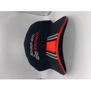 Snap-on Racing Striped Adjustable Casual Cap, Black, Grey, Red, One Size