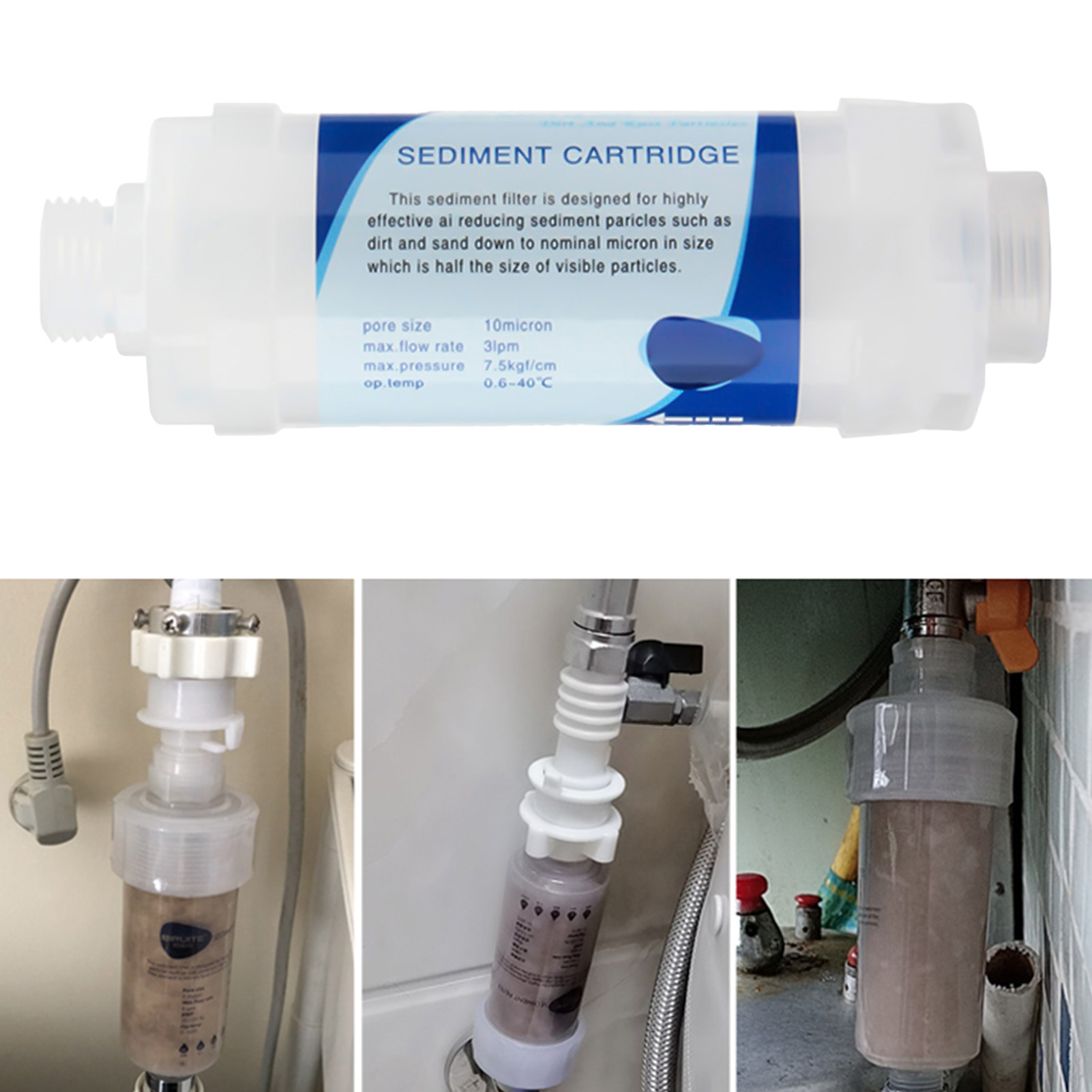 Kinaerty 5 inch Reliable Water Purification Filter Melt Blown ...