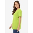 thumbnail image 3 of Woman Within Plus Size Perfect Short-Sleeve V-Neck Tee (Petite Available), 3 of 6