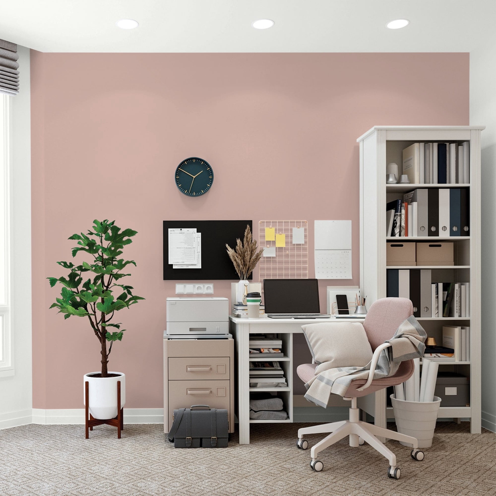 Glidden Spred Velveteen Crush / Pink, Flat Interior Paint with Primer, 1 Gallon
