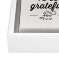 thumbnail image 3 of Society6 Allyson Johnson Something To Be Grateful For White Framed Art Canvas Wall Art, 8" x 10", Typography, Portrait, Drawings, Modern, 3 of 3
