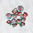 thumbnail image 4 of 12 Pieces Ariel Princess Patches Embroidered Applique Patches Sew on Iron on Patches Fabric Repair Patches for Kids Adult Clothes Jeans Jackets Hats Shoes Backpacks, 4 of 4