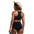 thumbnail image 2 of Top de Bikini CRZ YOGA Cuello Alto con Espalda Racer y Relleno Negro S, 2 of 6
