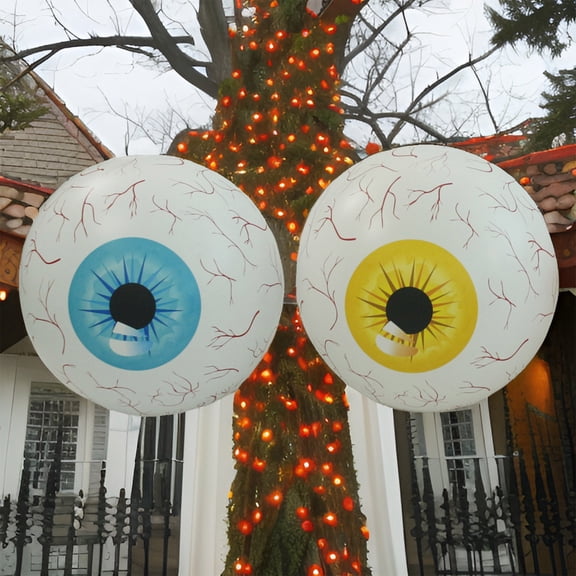 Sltwyw Halloween Eyeball Inflatable, Large Party Decoration Balloon, Spooky Eyeball for Indoor Outdoor Use
