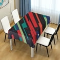 thumbnail image 4 of Yayeee Tablecloths 60" x 120" Rectangle Wrinkle Resistant Party Table Cover, Blue Abstract Lines, 4 of 8