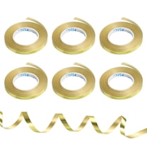 Curling Ribbon Crimped Balloon String Metallic 3/16" 11 Yards 6 Roll for Party Decoration Gift Gold