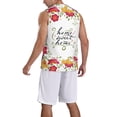 thumbnail image 5 of Rocae Home Sweet Home Floral for Men's Basketball Jersey Lightweight and Breathable Athletic Tank Top,Quick-Drying Sports Jersey Medium, 5 of 9