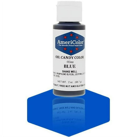 AmeriColor, Oil Candy Food Color, Blue 2oz