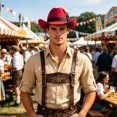 thumbnail image 2 of SRZYMJ Western Cowboy Hat for Men Women Jazz Hat Unisex Oktoberfest Hat Ethnic Style Hat Wide Brimmed Hat, 2 of 4