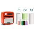 thumbnail image 1 of Riwcyla Pocket Printer Portable Thermal Instant Photo Printing Label Maker Machine BT Wireless Connect Compatible with Android or iOS APP Support Receipt Label Memo Sticker Notes Lists Scrapbook DI, 1 of 6