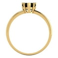 thumbnail image 4 of Clara Pucci 14K Yellow Gold 1.25ct Onyx Solitaire Ring for Women, 4 of 8