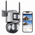 thumbnail image 1 of Refurbished Losei A32 8MP 4K Wireless Outdoor Security Camera With Light Alarm, 1 of 3