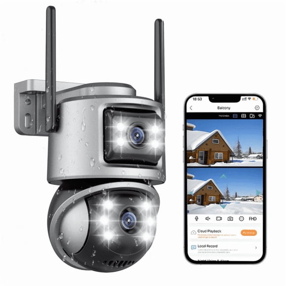 Refurbished Losei A32 8MP 4K Wireless Outdoor Security Camera With Light Alarm