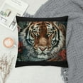 thumbnail image 2 of Tiger Comforter Set Full Size，Red Rose Flower Comforter Set for Kids,Wild Animal Printed Comforter Sets，Kids Room Decor, 2 of 5