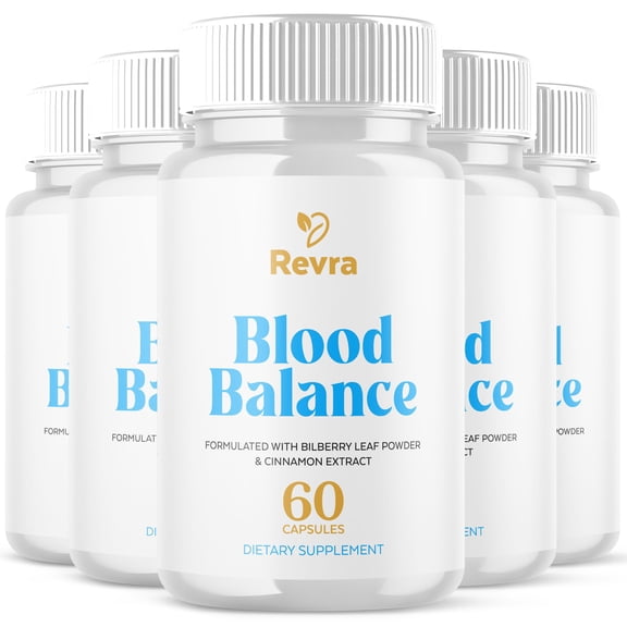 Revra Blood Balance Support Pills Advanced Formula Vitamin Supplement 300 Capsules