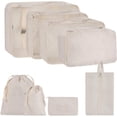 thumbnail image 2 of Weavehouse Cubos de equipaje de Viaje Juego de 8 Pzas, Organizadores de Equipaje con Bolsa para Zapatos y Bolsa de Artículos de Tocador, 2 of 9